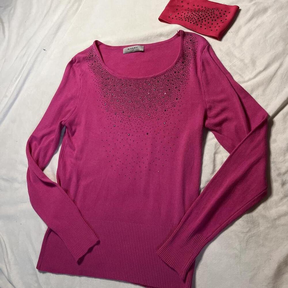 BAILEY RHINESTONE SWEATER + FREE HEADBAND SET